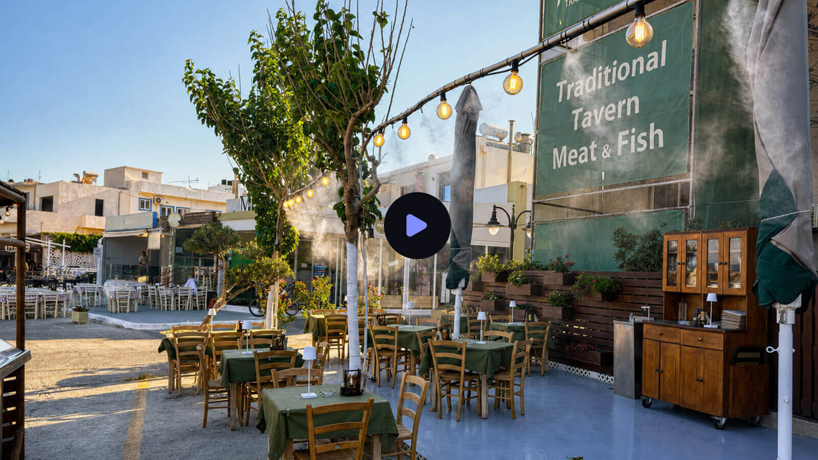 Έργο Υδρονέφωσης στο Εστιατόριο Parasties Traditional Tavern
